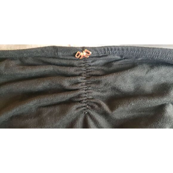 PILYQ SAHARA STITCHED BASIC FULL BLACK CREAM TAN BIKINI BOTTOM NWT - Picture 5 of 7